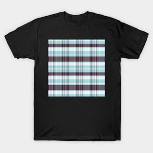 Winter Aesthetic Calan 1 Hand Drawn Textured Plaid Pattern T-Shirt